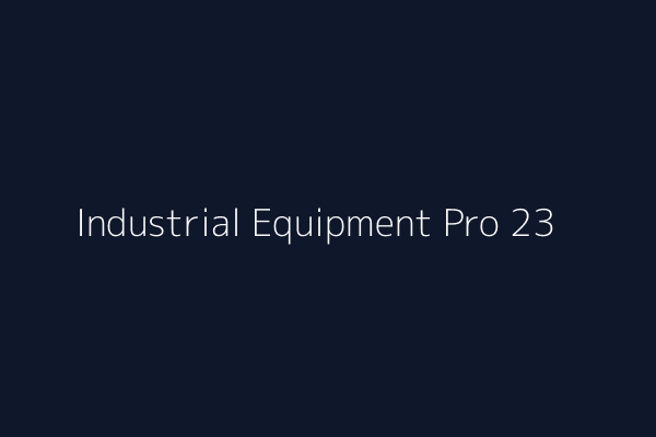Industrial Equipment Pro 23