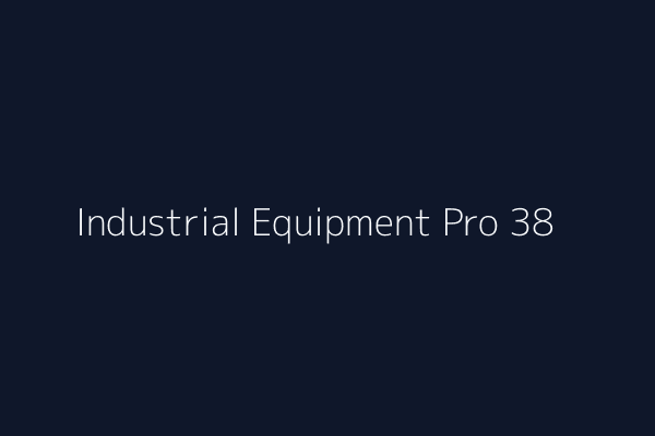 Industrial Equipment Pro 38