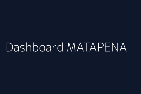 Dashboard MATAPENA