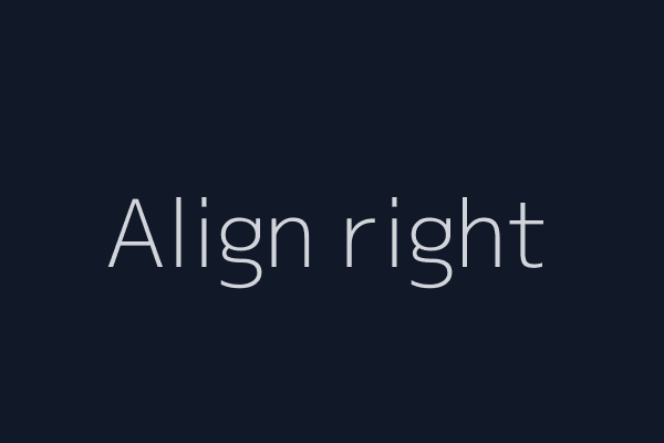 Image aligned right