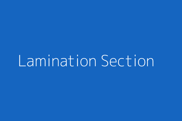Lamination Setup