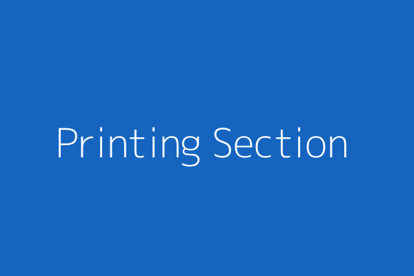 Printing & Xerox Section
