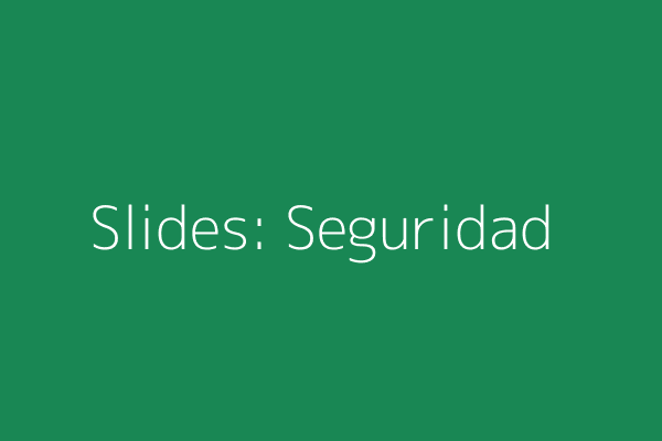 Portada de Slides: Seguridad de Contenedores