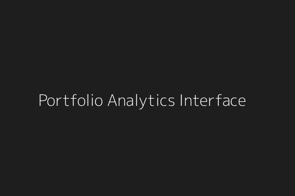 Portfolio Analytics