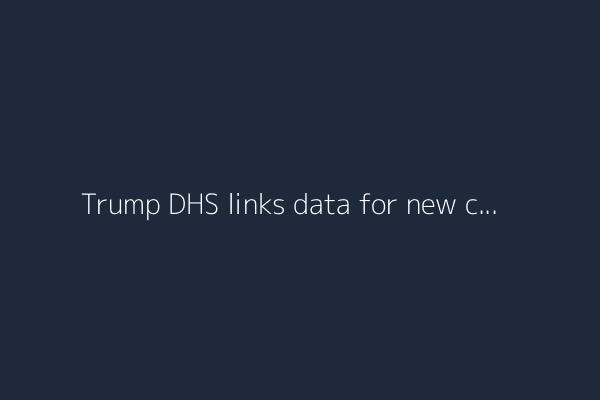 Trump DHS links data for new citizenship tracking tool. And, Senate discusses tax bill