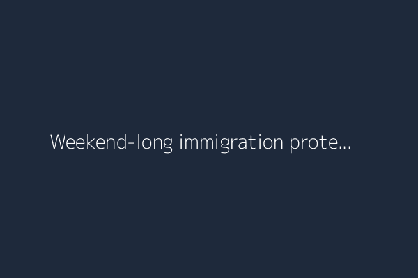 Weekend-long immigration protests in LA. And, who won a Tony Award