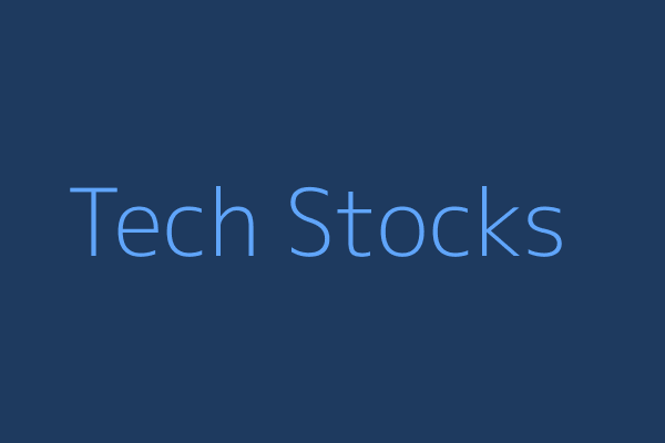 Technology stocks and digital innovation concept