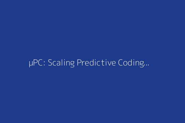 µPC: Scaling Predictive Coding to 100 Layer Networks