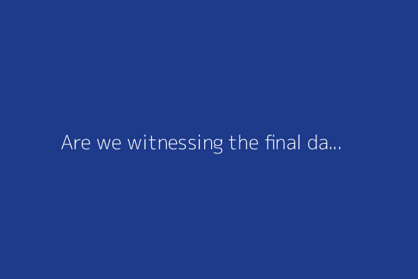 Are we witnessing the final days of Mozilla?