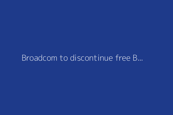 Broadcom to discontinue free Bitnami Helm charts