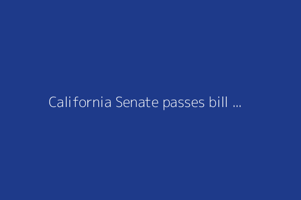 California Senate passes bill that aims to make AI chatbots safer