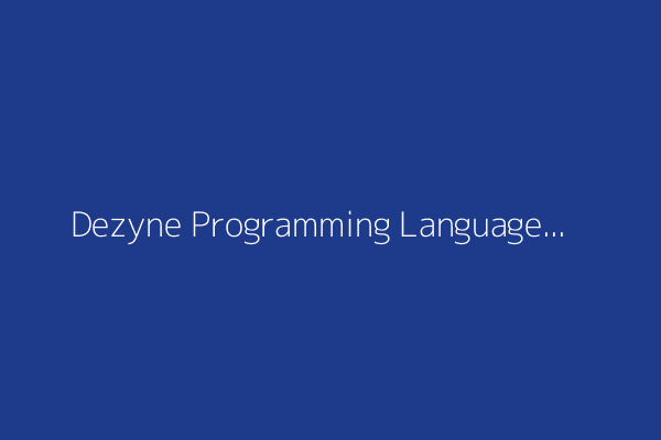 Dezyne Programming Language
