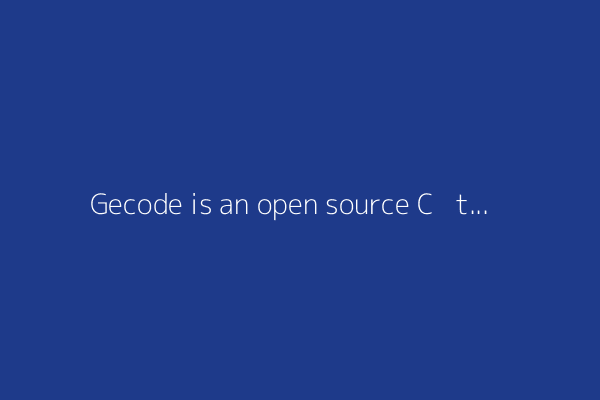 Gecode is an open source C++ toolkit for developing constraint-based systems (2019)