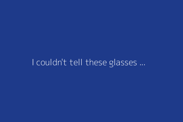 I couldn't tell these glasses had built-in hearing aids - and you likely couldn't either