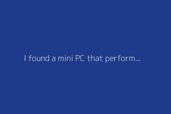 I found a mini PC that performs like a speed demon (and comes in bold colors)