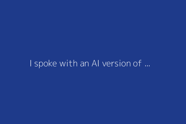 I spoke with an AI version of myself, thanks to Hume's free tool - how to try it