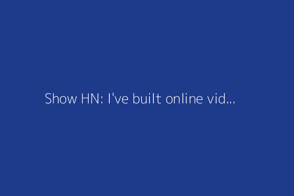 Show HN: I've built online video editor