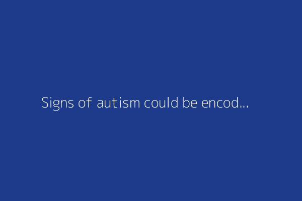 Signs of autism could be encoded in the way you walk