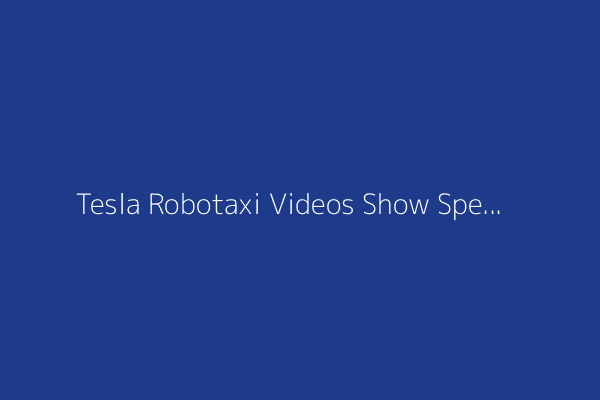 Tesla Robotaxi Videos Show Speeding, Driving into Wrong Lane