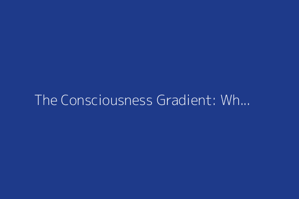 The Consciousness Gradient: When Machines Begin to Wonder