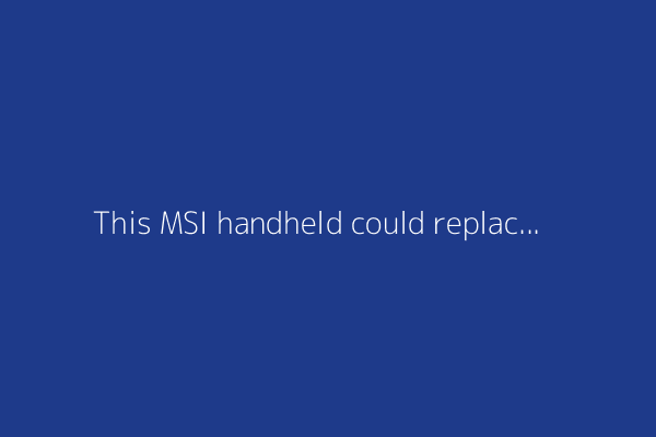 This MSI handheld could replace my gaming laptop, and not just for its more portable design