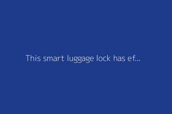 This smart luggage lock has effectively replaced the AirTag for me when traveling