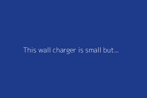 This wall charger is small but mighty and it only costs $13