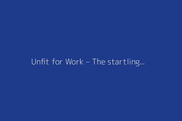 Unfit for Work – The startling rise of disability in America
