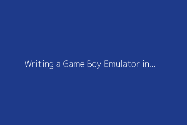 Writing a Game Boy Emulator in OCaml