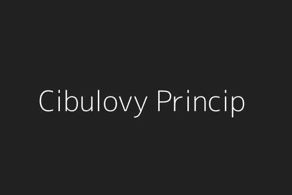 Cibuľový princíp vrstvenia