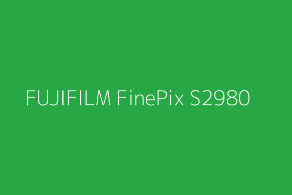 FUJIFILM FinePix S2980