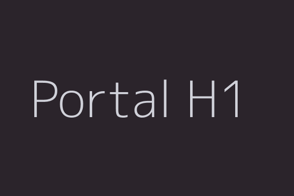 H1 Portal