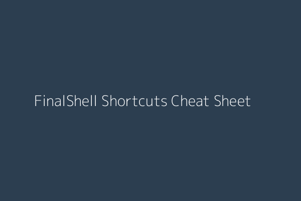 FinalShell Terminal Management Example