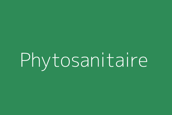 Équipements phytosanitaires