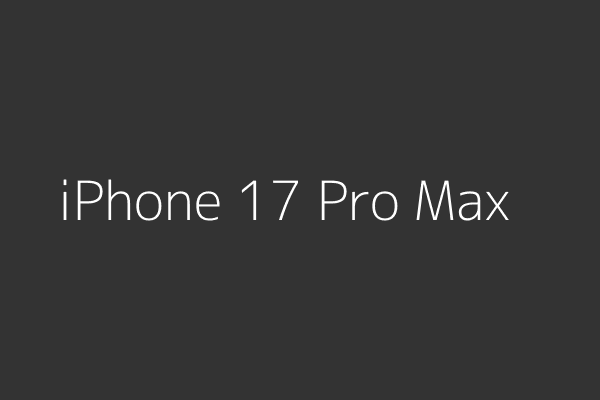iPhone 17 Pro Max