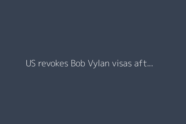 US revokes Bob Vylan visas after Glastonbury chants