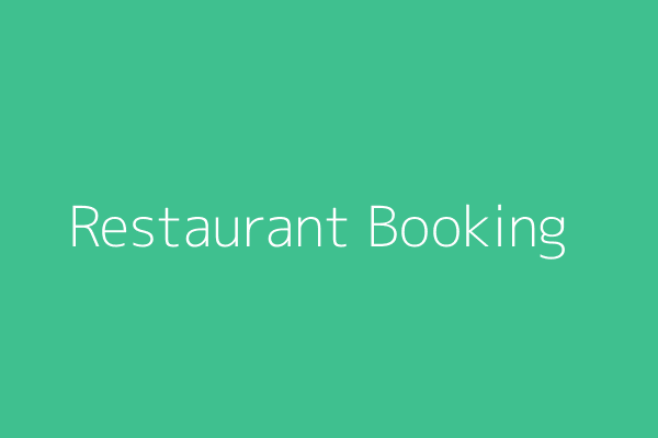 Restaurant Booking System