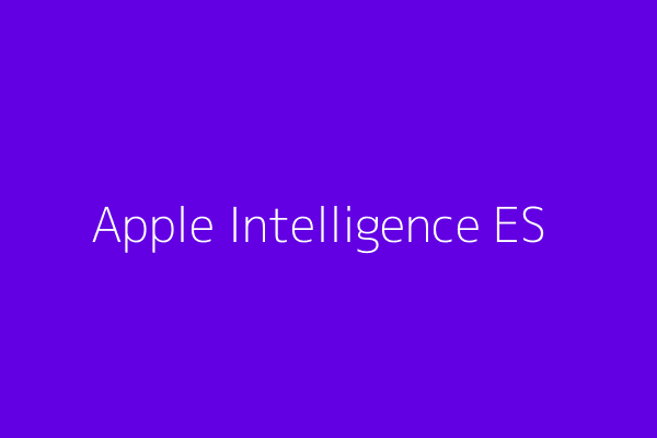 Apple Intelligence disponible en España