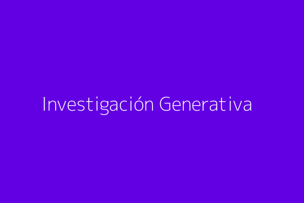Generative User Research