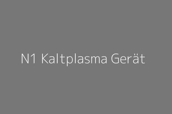 Nahaufnahme des N1 Kaltplasma-Geräts, das sanft auf die Haut gerichtet wird