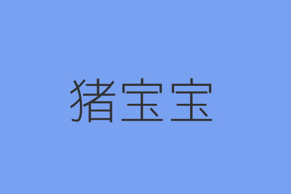猪宝宝