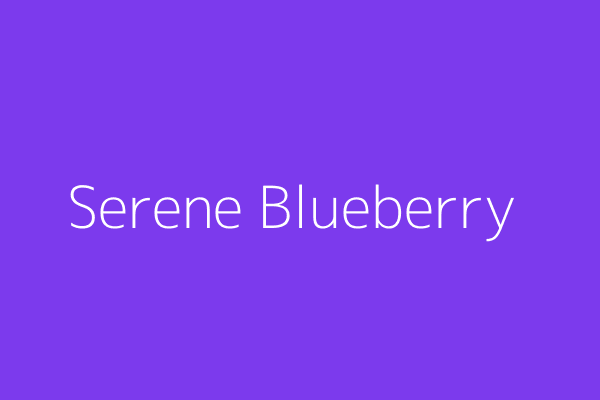 Serene Blueberry