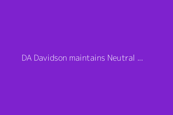 DA Davidson maintains Neutral on Informatica shares