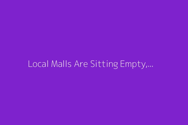 Local Malls Are Sitting Empty, and Becoming a Headache for Small Towns