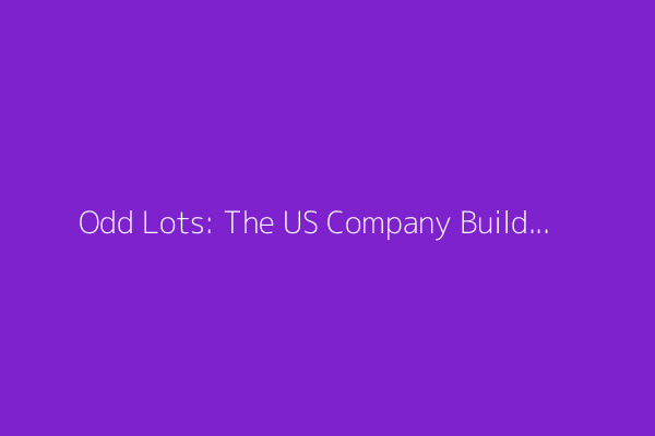 Odd Lots: The US Company Building a New Supersonic Jet (Podcast)