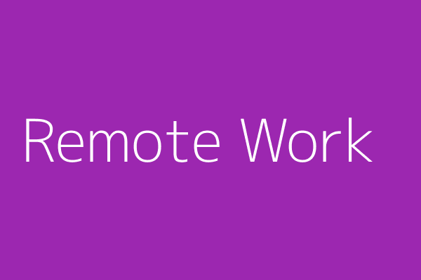 Remote Work