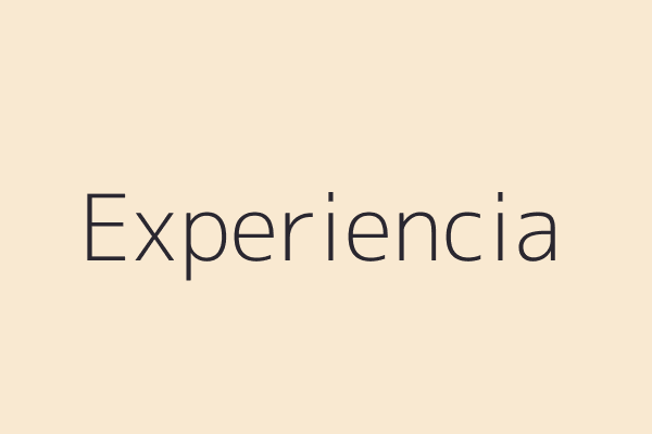 Experiencia