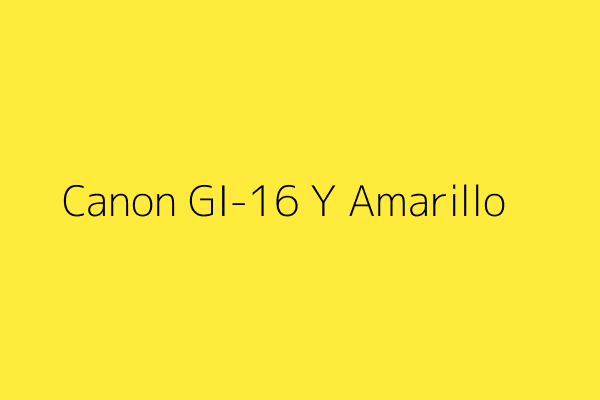 Botella de recarga de tinta Canon GI-16 Y Amarillo