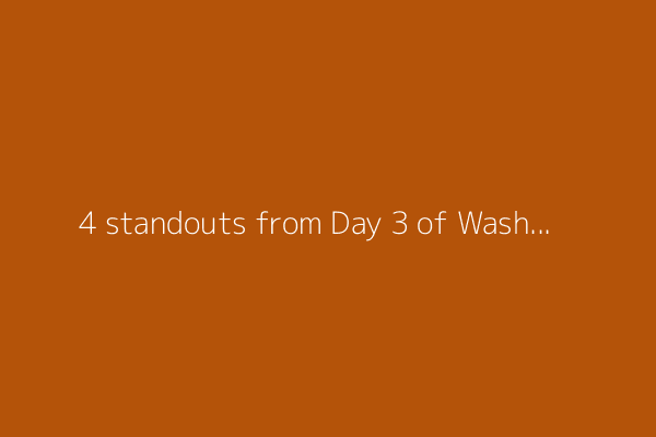4 standouts from Day 3 of Washington Commanders training camp 2025