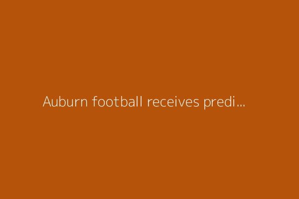 Auburn football receives prediction to land four-star Florida linebacker
